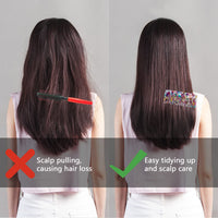 ALLY-MAGIC Wide Tooth Comb Large Hair Detangling Comb No Handle Detangler Combs for Curly Wet Dry Thick Curly Wavy Hair Y4-FXFS (Red)
