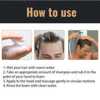 KOAHDE Man Root Activator Shampoo,Root Activator Shampoo,Root Activator Shampoo for Men,Hair Growth Shampoo,Shampoo for Thinning Hair and Hair Loss,Natural Herbal Essence Shampoo,with Scalp Comb
