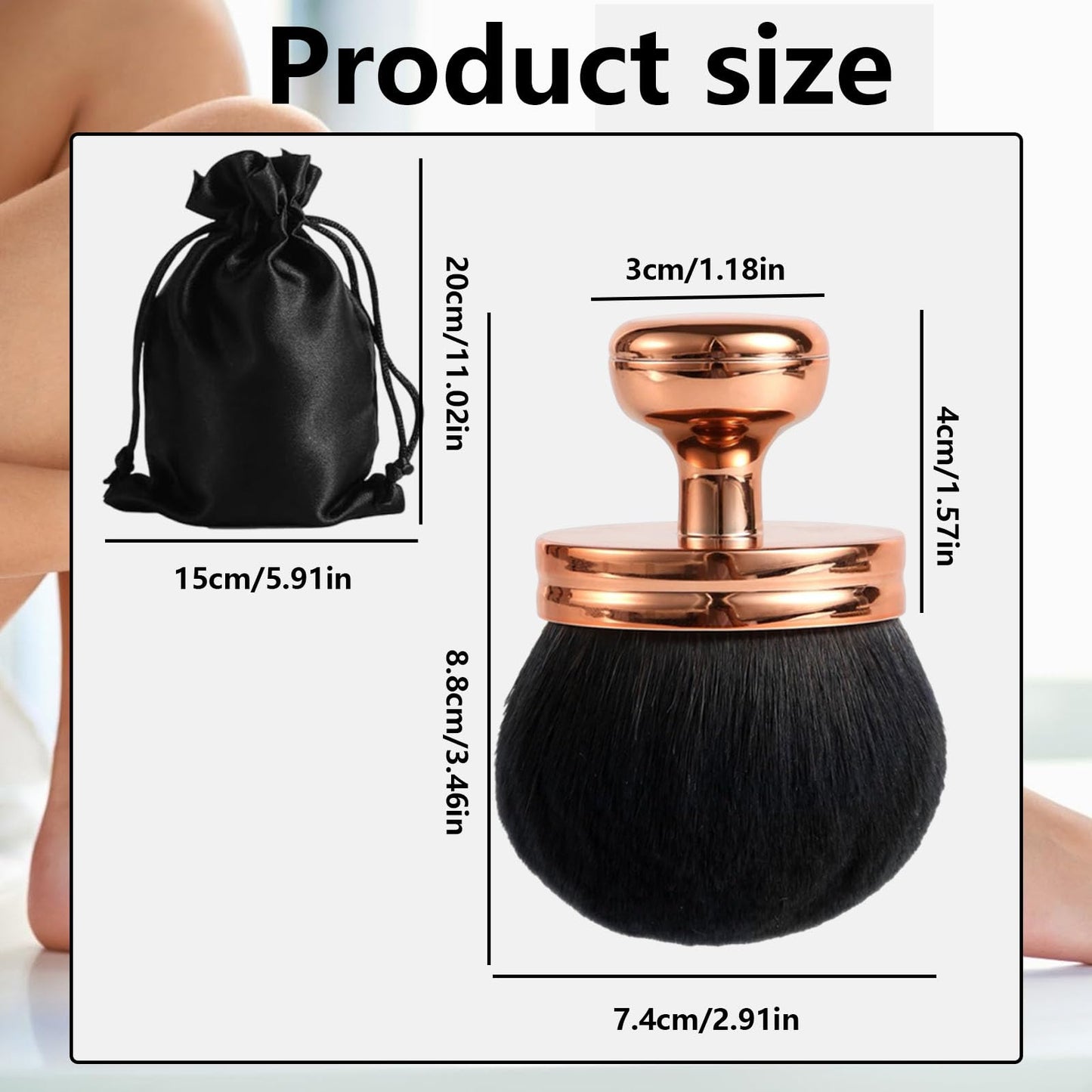 FDRJKN 2 Pcs Fake TanFor Face & Body, Instant Tanning Kit Essential