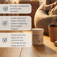 Metabolics Multiple for Men 40+ Multivitamin Supplement for Men Over 40- Containing Over 30 Active Ingredients- Made in The UK