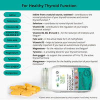 NHP The Natural Health Practice NHP Advanced Thyroid Support – A Powerful Blend of 17 Nutrients & Herbs for Optimal Thyroid Function, Energy, Hormonal Balance & Metabolism – 60 Vegan Capsules, No Fillers, Gluten-Free