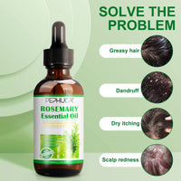 FVVSIEDK Rosemary Oil for Hair Regrowth(2.02 Fl Oz),Mulitpurpose 100% Pure Rosemary Essential Oil for Hair Loss,Hair Skin Nail Nourishment,Stimulates Hair Growth,Rid of Itchy and Dry Scalp for Unisex