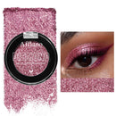DE'LANCI Pink Glitter Eyeshadow, Pink Shimmer Eyeshadow Highly Pigmented Make-up,High Pigment Pink Metallic Eyeshadow,Waterproof & Long Lasting,Vegan & Talc Free #21H