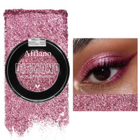 DE'LANCI Pink Glitter Eyeshadow, Pink Shimmer Eyeshadow Highly Pigmented Make-up,High Pigment Pink Metallic Eyeshadow,Waterproof & Long Lasting,Vegan & Talc Free #21H