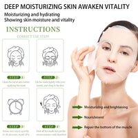 DMQ Hydrating Face Mask,Hydrating Moisturising Face Sheet Masks Nourishing Improves Skin Face Care,Face Mask Set for Dehydrated, Dull and Tired Skin,Pack of 5 Sheet Masks (5PCS-A)