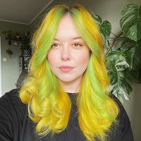 Crazy Color Vibrant Canary Yellow Semi-Permanent Trio Hair Dye. Highly Pigmented Bright Yellow Conditioning & Oil Nourishing Vegan Formula | No Bleach or Ammonia | 300ml