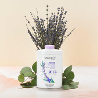 Yardley London English Lavender Perfumed Body Powder, Talcum Powder for Women to Help with Odour Control & Chafing, English Lavender Dusting Powder, Vegan & Cruelty Free, 200g