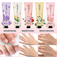Nineaccy Floral assorted Hand Cream Set, 5 x 30ml，Pack of 5，Friendly to all skin，Gifts for Women, Mother's Day Gifts