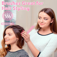 Pubiao Hair Brush Set 3 Piece, Boar Bristle Brush for Smoothing Frizz-Free, Edge Control Brush for Flyaways, Rat Tail Comb for Sectioning Teasing – Salon Styling Kit