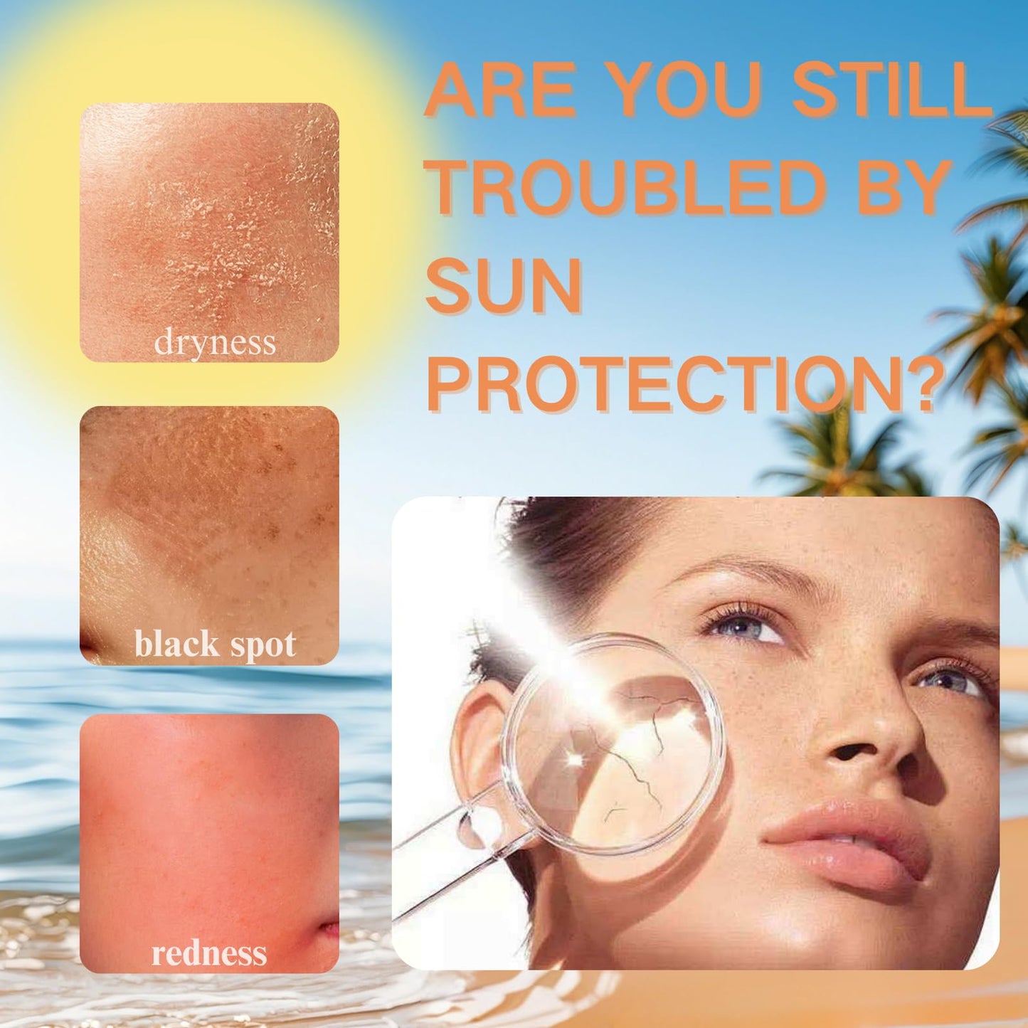 Cureluxe Face Shimmer Sunscreen SPF40,Glitter Body Glow Suncream Stick,Lightweight & Water Resistant Shiny Face Cream,SPF Moisturiser Sun Cream, Non-Sticky Gold Sunscreen Stick,UVA/UVB Rays Protection