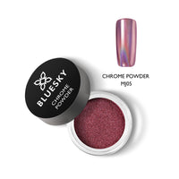 BLUESKY Bluesky Chrome Nail Powder Kit With Applicator Brush Metallic Gel Nail Art Pink 5g