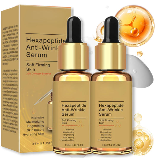 2PCS Peptide Serum, Face Serum For Women, Anti-Aging Face Serum Reduces Wrinkles and Boosts Collagen, Brighting Hyaluronic Acid Serum,Peptide Hydrating Serum，Repairs Skin while Improving Tone
