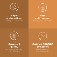 Aroma Labs ORGANIC - LINSEED Oil - 100mL - 100% Pure, Natural, Cold Pressed and Cosmos Certified - AROMA LABS (French Brand)