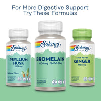 SOLARAY Bromelain Supplement 1000mg 2500 GDU/g - 60 High Strength Vegan Capsules - Enzyme Nutritional Supplements - Naturally Derived Enzyme from Pineapple - Non GMO & Lab Verified - Solaray