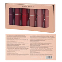 Petansy Matte Lipstick Set 6 Colors Nude Moisturizer Smooth Lipstick Long Lasting Waterproof Lipstick Makeup Gift Set