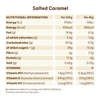 THE PROTEIN BALL CO Protein Balls Salted Caramel Flavour by The Protein Ball Co - 100% Natural Plant Based Vitamin Enriched Protein Snacks- 10 x 45g Bags- High Fibre, No Added Sugar, Gluten Free, No Artificial Sweeteners