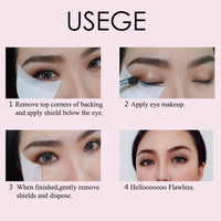 HAORQEE 30 PCS Eyeshadow Pads Eyeliner Tape Eye Make-Up Shield Protector Eye Shadow Stencil Tool for Women Eye Makeup, Eyelash Extension