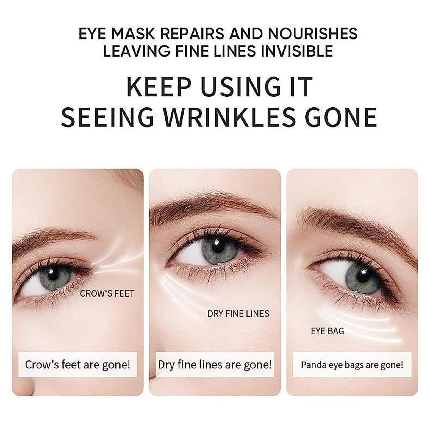 60 Pcs Under Eye Treatment Masks,HOUSN Under Eye Gel Patches for Dark Circles,Collagen Under Eye Mask,Hydrate, Moisturise, Improve Lines and Wrinkles Eye Care Skincare for Puffy Eyes(Gold)