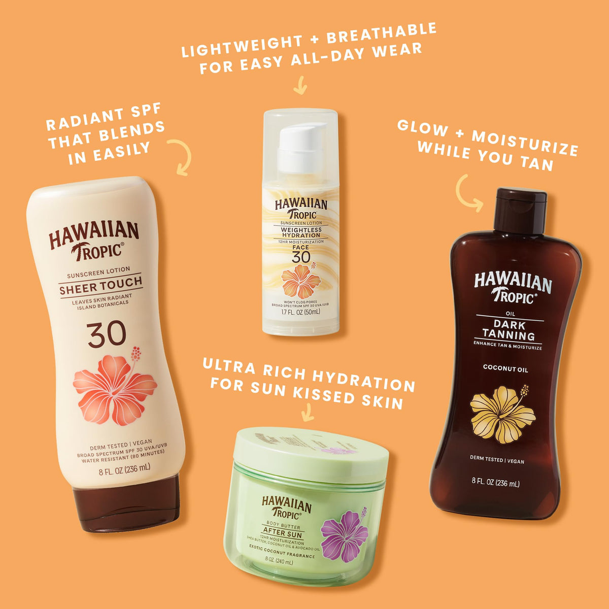 HAWAIIAN Tropic Hawaiian Tropic Dark Tanning Oil SPF#6 Pump