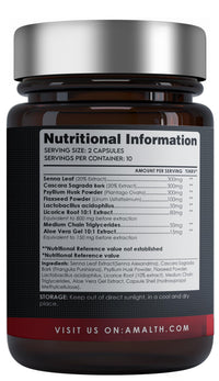 AMALTH Colon Cleanse 10 Day Detox - Supports Weight Loss - Eliminates Toxins - Relieves Constipation & Bloating - Probiotics for Gut Health - Herbal Stool Softener- Promotes Regularity