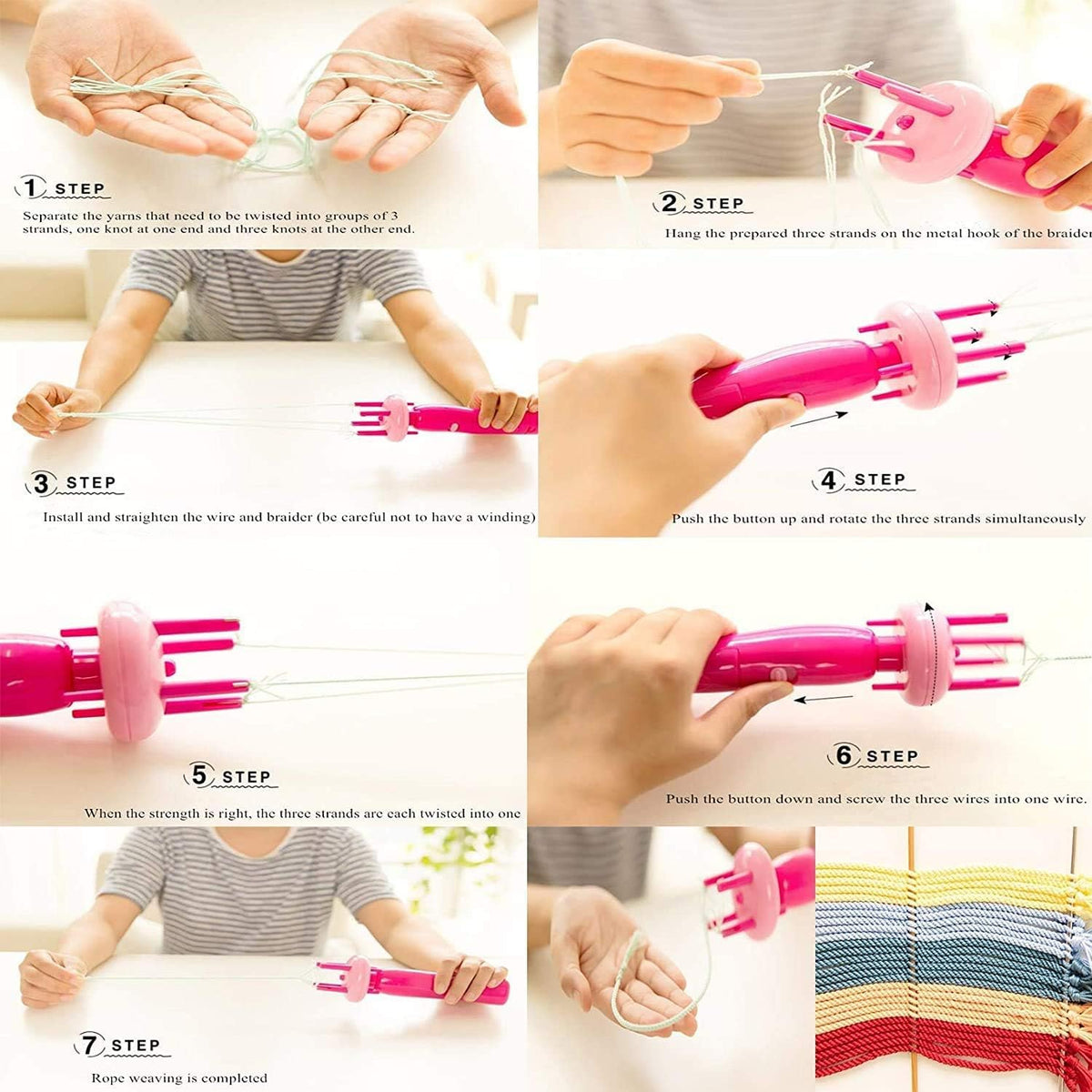 KENANLAN Automatic Hair Braiding Tool, Hair Styling Tools, Hair Braider,Electric Hemp Flowers Hair Braide,Hair Braiding Tool Machine for DIY Hair