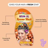 7th Heaven Rescue Hair Mask Mulitpack of 4 - Deep Conditioning Treatment with Argan Oil & Panthenol for Stronger, Shinier, and Healthier Hair