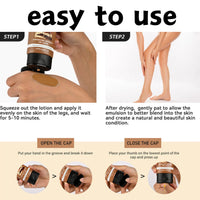 SHEBEEDO Waterproof No Transfer Leg Makeup Full Coverage,Concealer for Varicose Veins, Scars & Tattoos Cover Up,Long Lasting on Mature Skin & Dark Skin Tones,Self Tan Legs Lotion