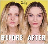 Glamza PHOERA Foundation Concealer Makeup Full Coverage Matte Brighten Long Lasting UK (102 NUDE)