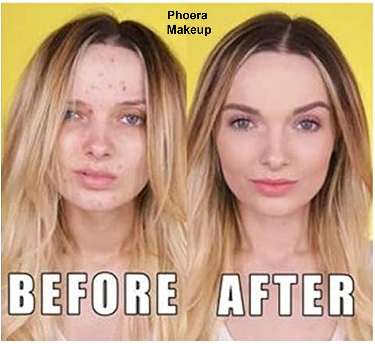 Glamza PHOERA Foundation Concealer Makeup Full Coverage Matte Brighten Long Lasting UK (102 NUDE)