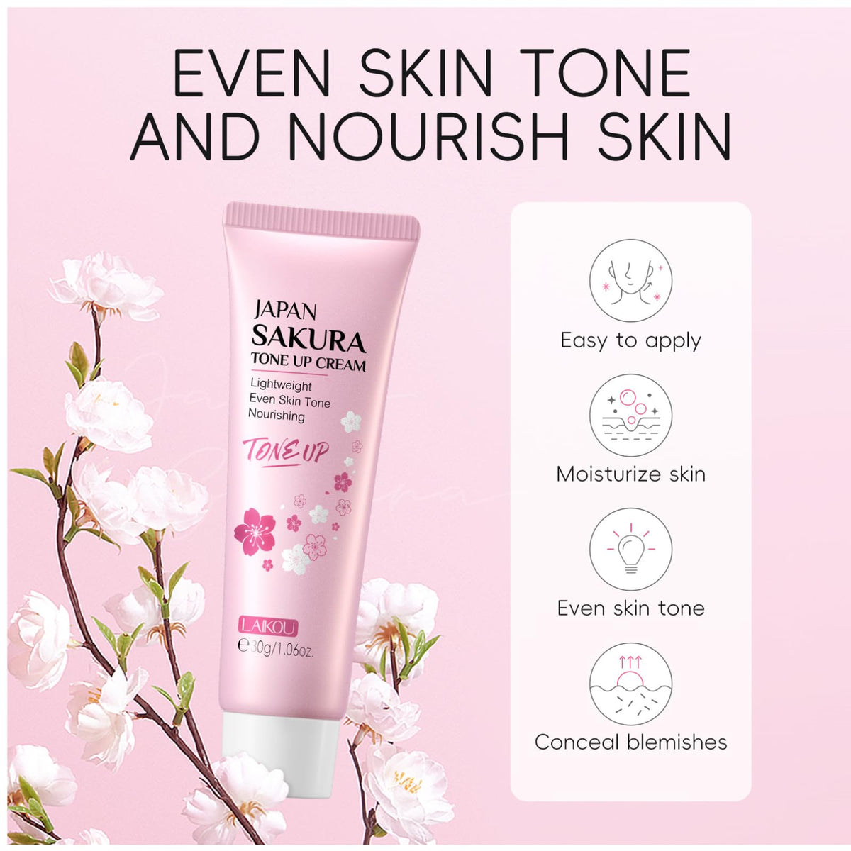 IZBEAUVO Sakura Skincare Set | 30PCS Facial Cleanser Set for Teenage Girls | Pamper Gift Sets with Cream, Serum, Toner, Eye Cream, Lip Mask, Mud Mask, Sleep Mask | Japanese Cherry Blossom Skincare Gift Box