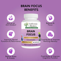 Authentic Biotics – 60 Ashwagandha Magnesium & B Complex Brain Nootropics Capsules, Multivitamins & Minerals, B Vitamins From 100% Plant Source, Natural Magnesium For Men & Women