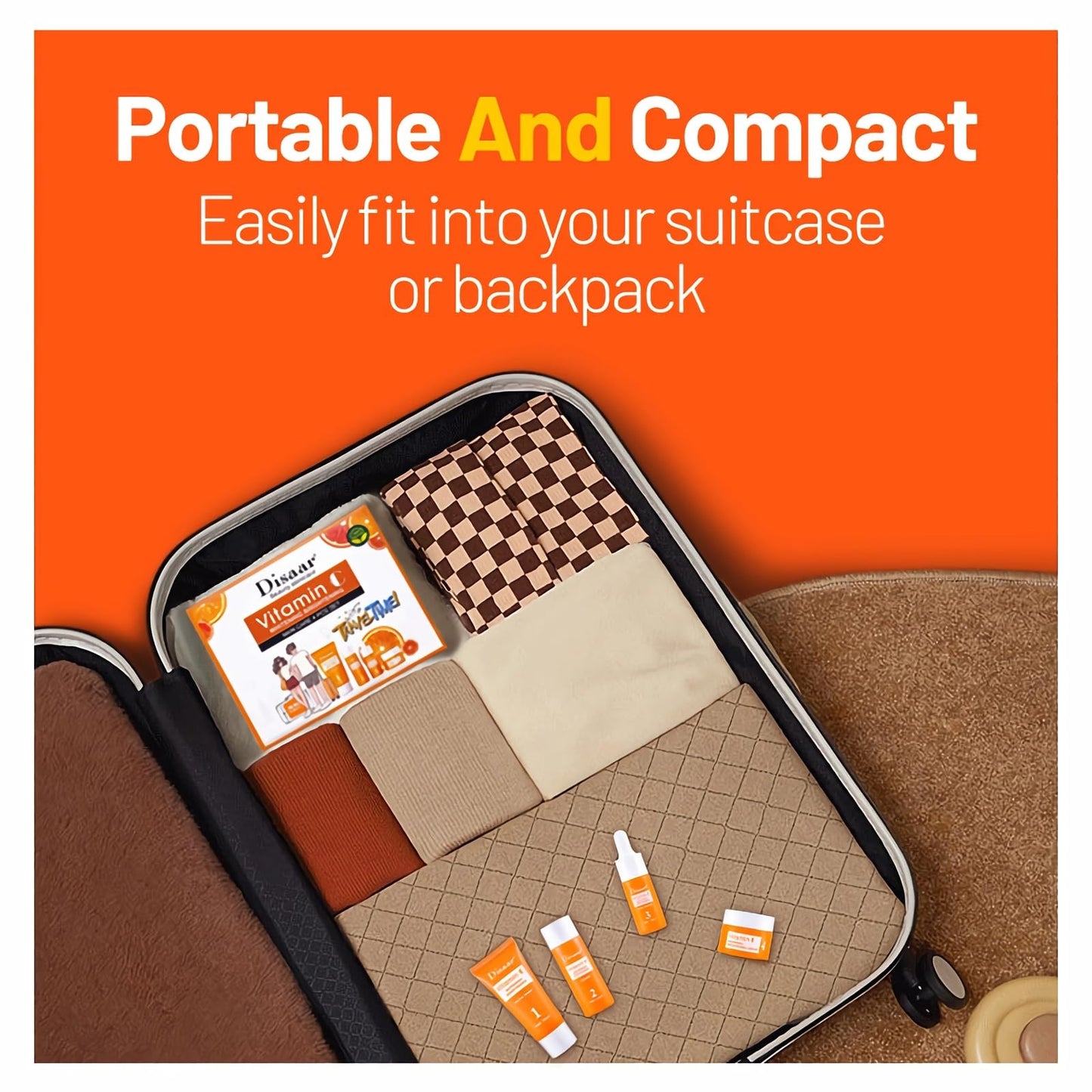 mercham Skincare Set Gifts for Teenage Girls-Vitamin C Serum for Womens Gift Sets, Includes Cleanser-Toner-Serum-Face Cream, Moisturizing & Brightening Facial Kit, Preppy Skincare Set - All Skin Types