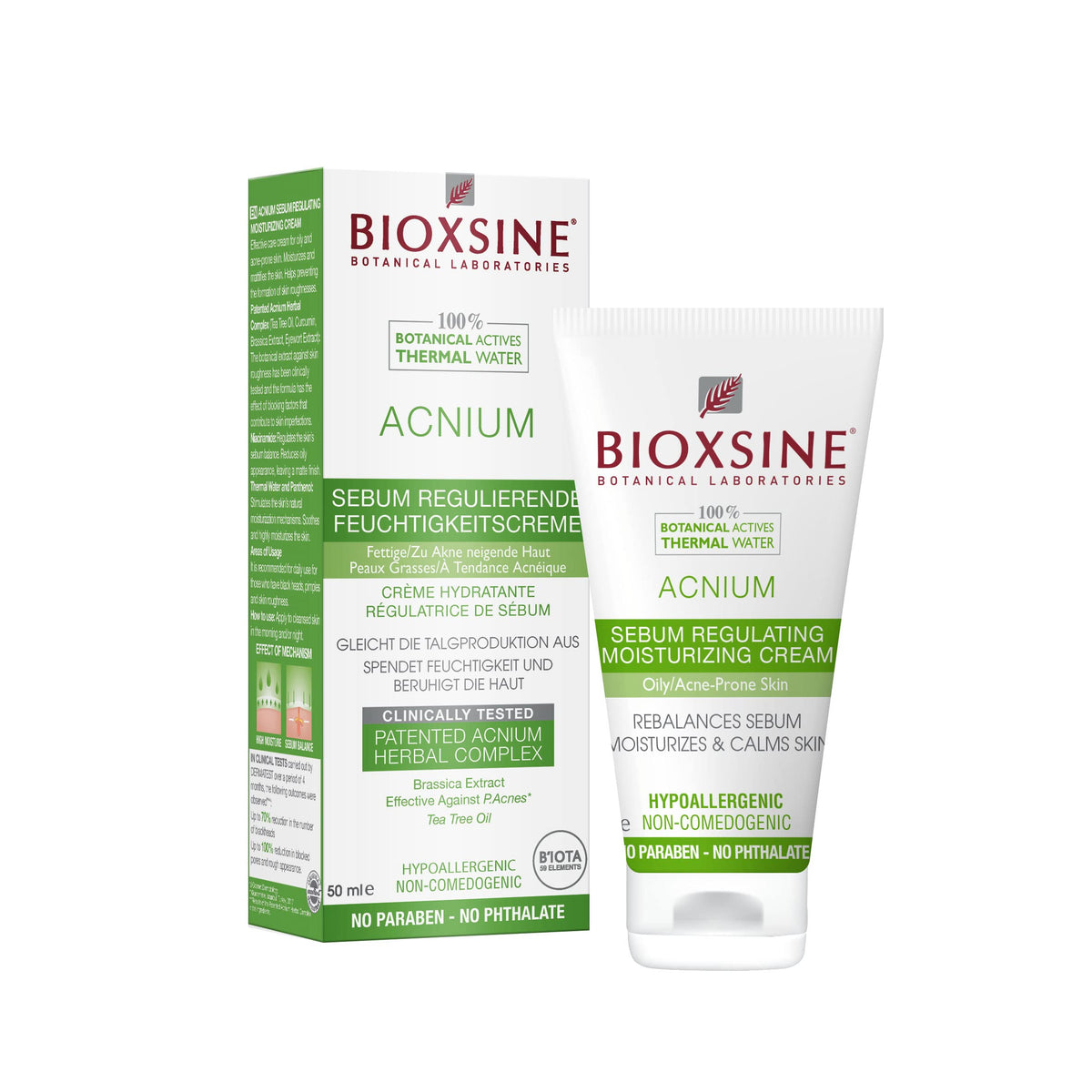 Bioxsine Acnium Sebum Regulating Moisturizer for Oily Acne Prone Skin