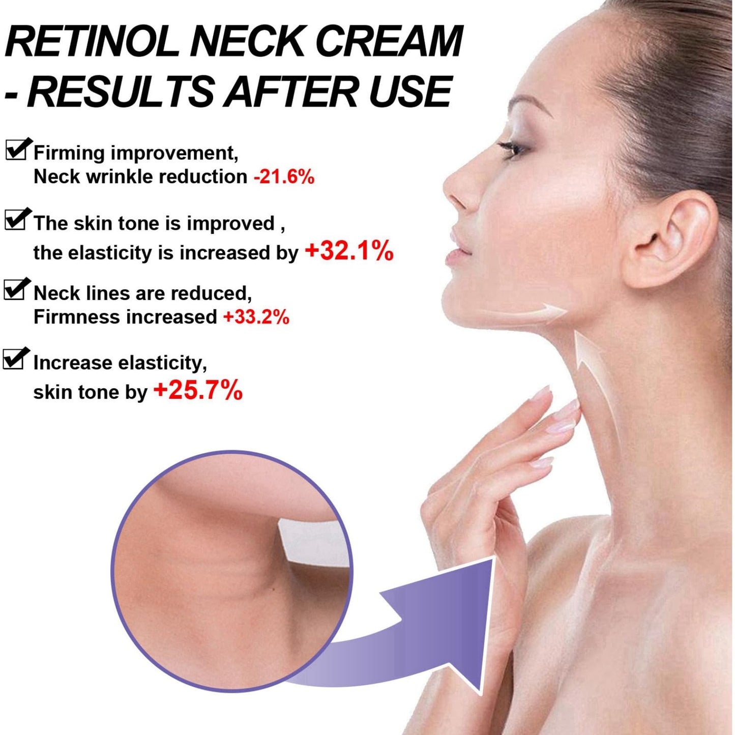 Neck Firming Cream,Neck Tightening Cream,Collagen Neck Cream,Neck Firming Cream Tightening Lifting Sagging Skin,Anti Wrinkle Cream for Women,Anti Aging Cream,Strengthen Neck Skin Tightening Cream,20g