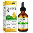 Vitamin E Oil for Skin and Face, Pure Vitamin E Hair Oil, Natural Nourishing Body Oil for Deep Hydration, Anti-Aging and Firming Skin, Anti-Drying, Reducing Fine Lines - 60ml