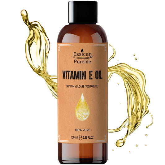 Essican Purelife Vitamin E Oil for Skin, Hair & Face Carrier Oils 100ml