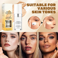 Allony Colour Changing Mature Skin Foundation, Skin Temperature Changing Liquid Foundation, Colour Changing Foundation for Mature Skin, Hydrating, Long Lasting Waterproof Make up Foundations