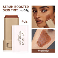 Generic Foundation Stick Beauty Balm Serum Boosted Skin Tint for Women - Skin Tint Moisturiser & Concealer for Face & Cheek - Foundation Balm Contour Stick for Dry Skin, Travel Size (#01)