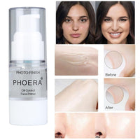 HOPHAT 2Pcs Makeup Primer For PHOERA All Matte Oil Free Full Coverage Foundation Base Long Lasting Hydrating Smoothing Moisturizing Makeup Base Matte Face Foundation Primer (#2pcs 18ml)