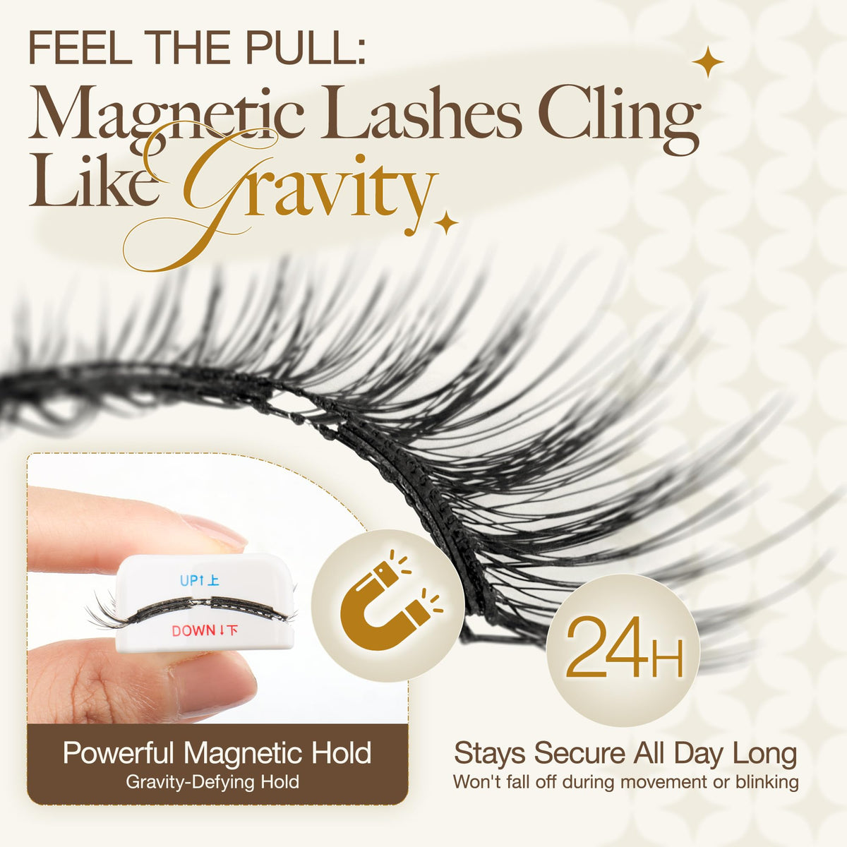 LASHVIEW Upgrade Soft Magnetic Eyelashes Natural Look,Reusable Magnetic Eyelashes with Applicator, No Glue Needed Magnetic Eyelashes Magnetic Lashes Kit, Easy to Wear and Remove CT01-UK
