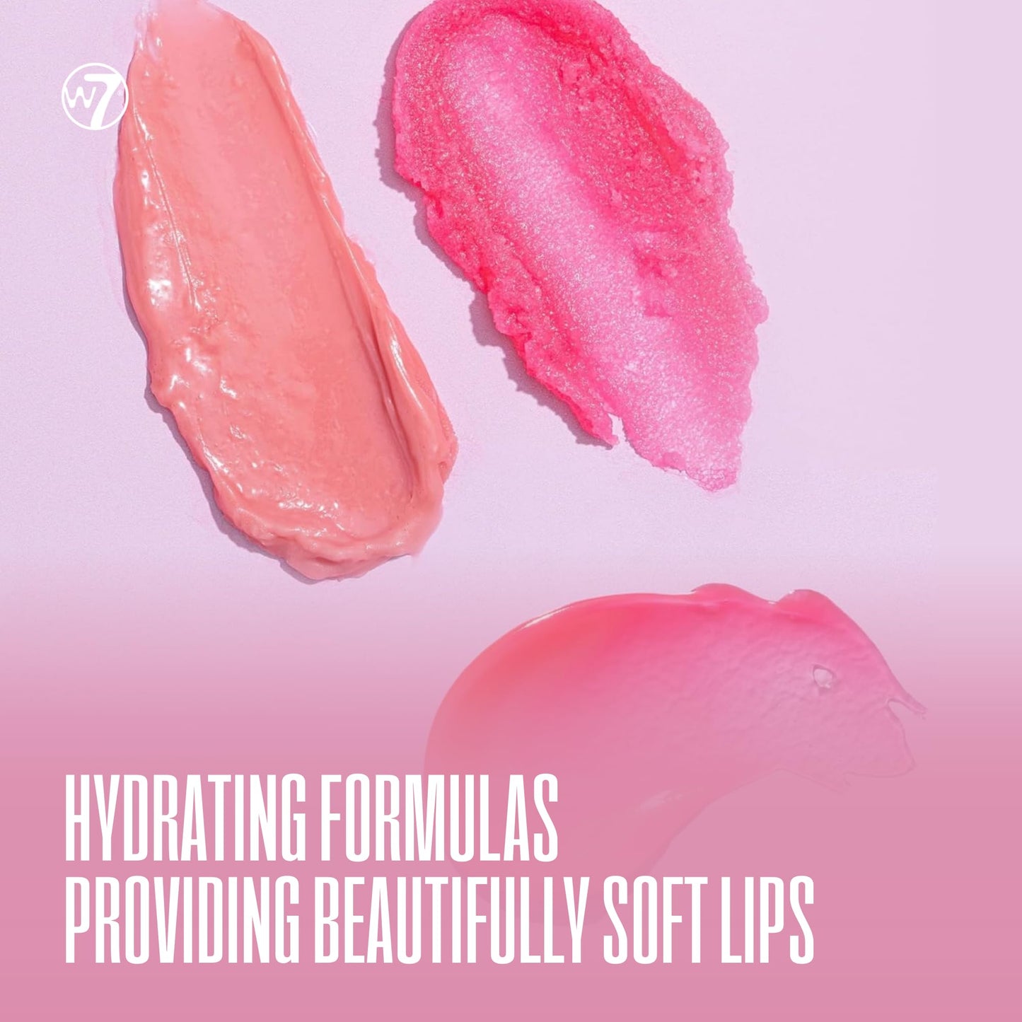 W7 Sweet Dreams Lip Care Set - Strawberry Overnight Mask, Balm & Scrub