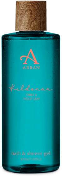 Arran Sense of Scotland Kildonan Bath & Shower Gel (300ml) Orris & Violet Leaf Scented Body Wash with Pro-Vitamin B5