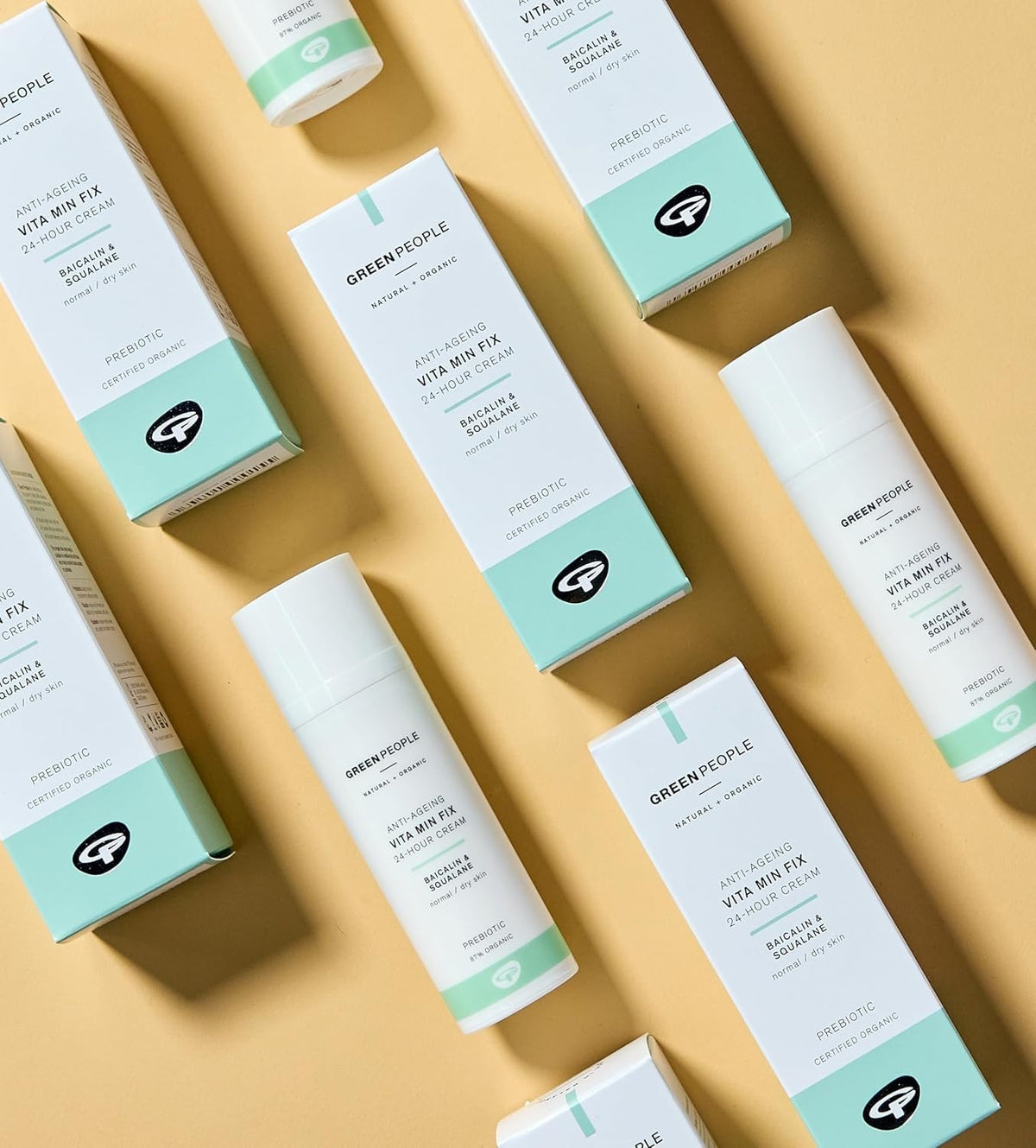 Green People Vita Min Fix Moisturiser - 24-Hour Cream - With Squalane (Derived from Olives) for Normal & Dry Skin - Paraben & Alcohol Free - Cruelty Free & Vegan, 50ml