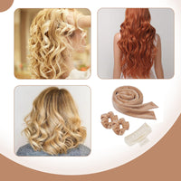 Silk Heatless curlers and Bonnet Hair Wrap Combo Heatless Hair Curler Heatless Curling Set Heatless Curlers Headband MFCGHXR Heatless Curlers Set for Heatless