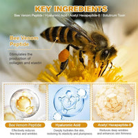 ALLILUYAA 2PCS Furzero Bee Venom Anti-Wrinkle Cream, Furzero Bee Venom Wrinkle Removal Cream, Anti-Wrinkle Moisturiser for Face and Neck, Bee Venom Anti-Wrinkle Cream for All Skin Types