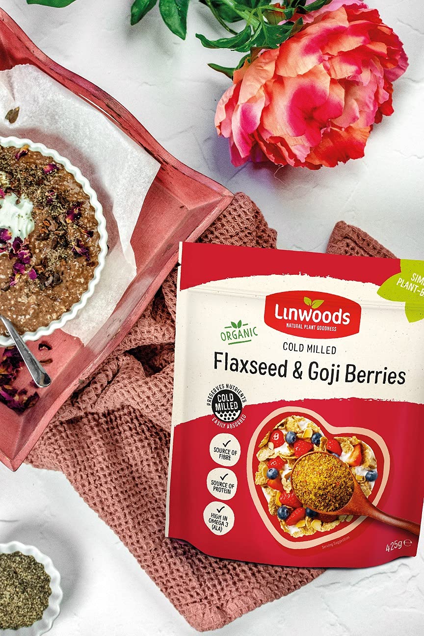 Linwoods (Pack Of 10) - Sun Dried Goji Organic Milled Flaxseed | LINWOODS