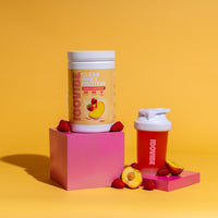 ISOVIBE Isovibe Clear Whey Protein Powder Peach & Raspberry (20 Servings) Refreshing Protein Water | Zero Added Sugar | High Protein 20g Per Serving