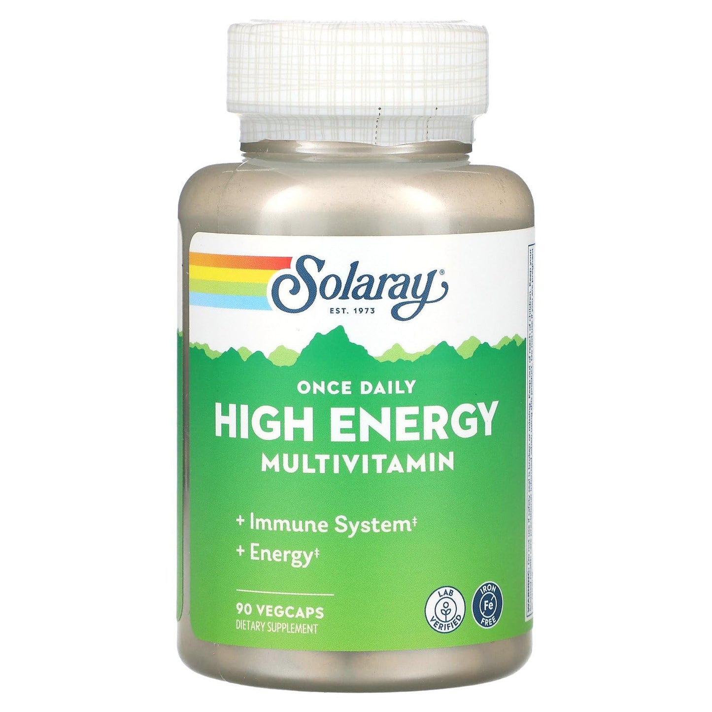 Solaray - Once Daily High Energy W/O Iron, 90 capsules