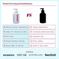 Nursem CARING HAND WASH – 300ml | Natural, ultra-gentle soap-free formula for very dry hands