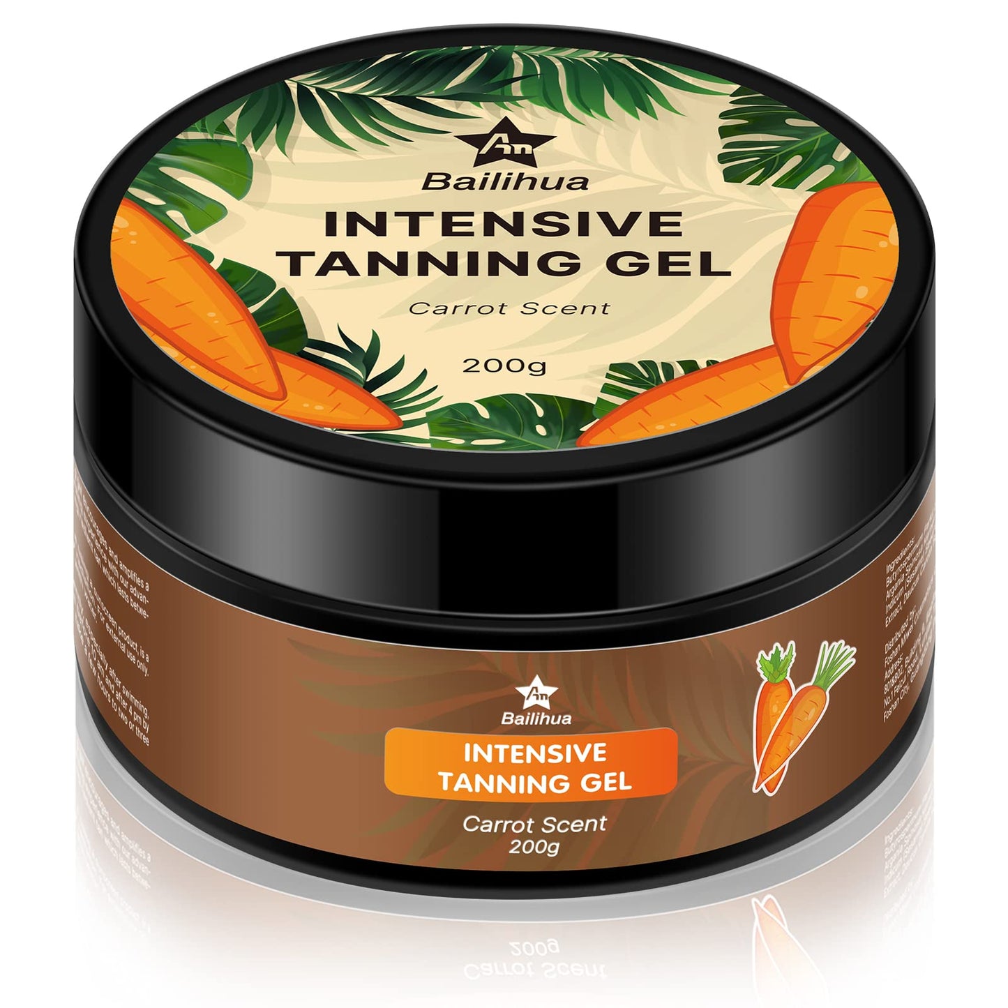 AN BAILIHUA Tanning Accelerator Gel Cream for Sun with Carrot and Coconut Oils